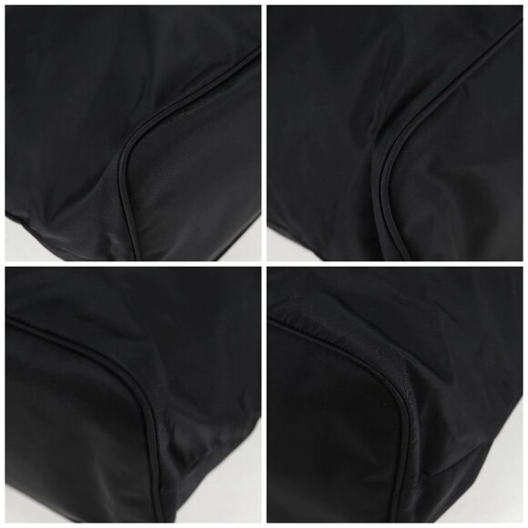 PRADA Tote Bag Nylon 2way Black Gold Auth - Picture 15 of 15